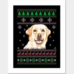 Cute Labrador Retriever Dog Lover Ugly Christmas Sweater For Women And Men Funny Gifts Posters and Art